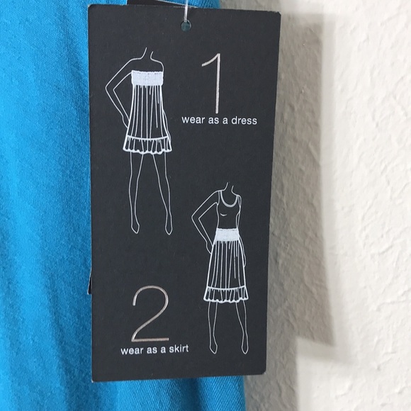 International Concepts (INC) summer skirt in turquoise/teal Size M - Picture 3 of 4